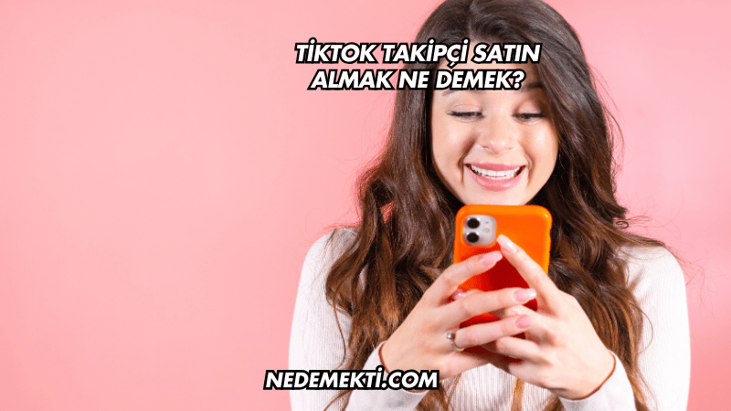 TikTok Takipçi Satın Almak Ne Demek?